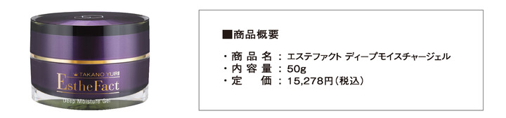 エステファクト ディープモイスチャージェル商品概要
